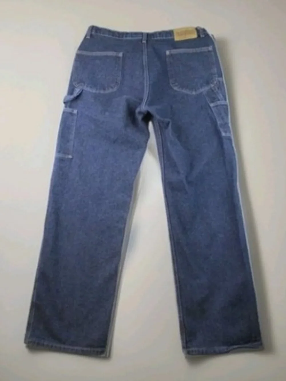 Mens 36x34 Blue Nautica Carpenter Jeans Hammer‎ Loop Relaxed Fit Garage Pants